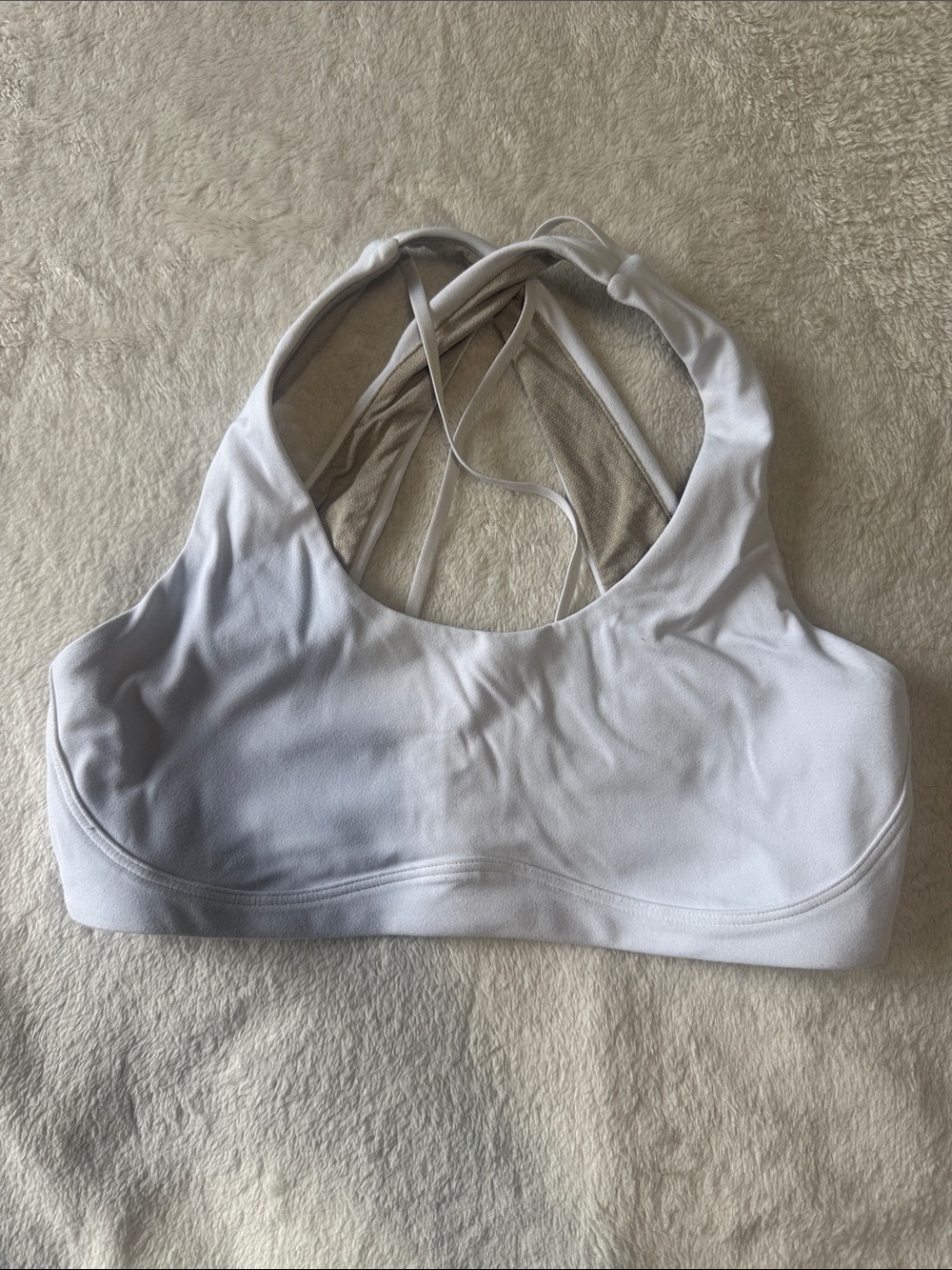 lululemon athletica White Strappy Sports Bra